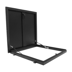 Aluminum Alloy Roof Hatch 27.5*27.5in Roof Access Hatch Roof Security Door Black