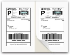 300 Shipping Labels 8.5×5.5 Square Corner Self Adhesive 2 Per Sheet PACKZON®