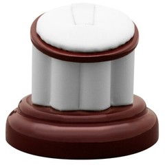 Red Rosewood Jewelry Ring Display Stand, 2″ Tall