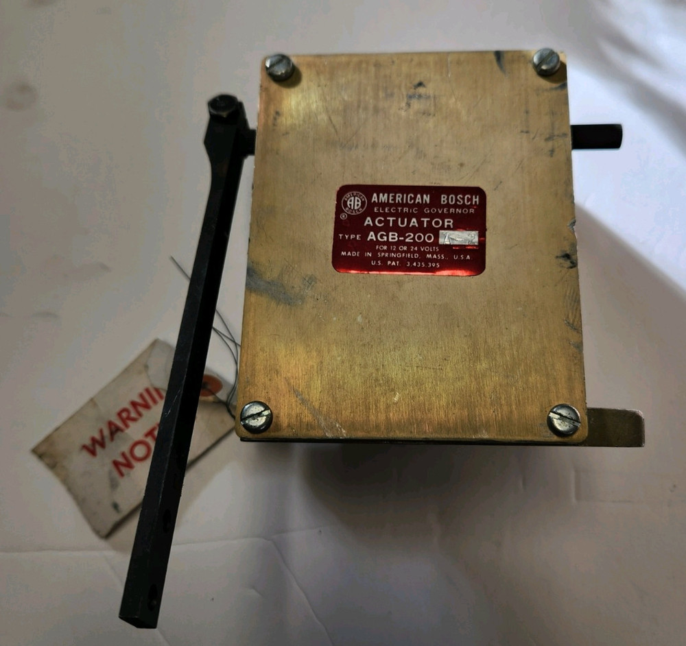American Bosch Diesel Systems Governor Actuator AGB200-A2 12 or 24 Volt