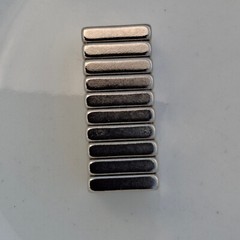 Neodymium Block Magnets (10 Pk) 1/2 inch x 1/2 x 1/8 Thick – Higher N45 Power