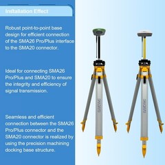 SMA26Plus GNSSBaseRover Colletcor RTK Receiver GPS Equipment Pole TripodTribrach