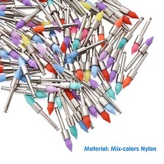 Disposable Dental Prophy Polishing Brush Latch Tapered Type Rainbow 100Pcs/Box