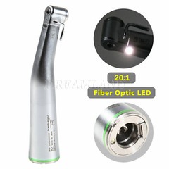 Dental Implant Handpiece 20:1 Reduction Contra Angle Fiber Optic LED/No LED