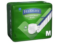 Fitright Medline Mtb80300Z Extended Wear Overnight Adult Brief Tabs Maximum