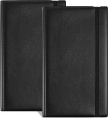 2 Leather pu Business Cards Holder Case Organizer 180 Name ID Credit Card Book