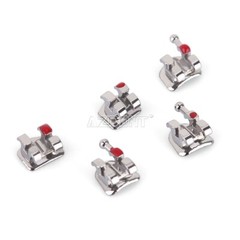 5packs AZDENT Dental Orthodontic Brackets Braces Metal Mini Roth.022 Hooks 345