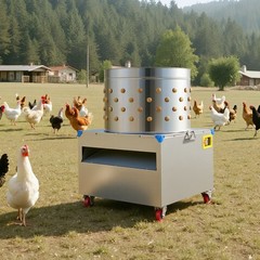 Uimoso 23.6″ Electric Poultry Plucker Machine 2200W, 275RPM, 119 Fingers