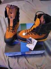 Meindl Air Stream Rock chainsaw tree Boots GORE-TEX 3558 76 Size 44 Orange Black