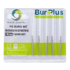 Wave Dental Surgical Length Burs FG SURG 557 25mm Carbide burr Straight Fissure
