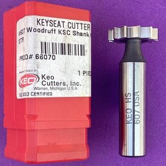KEO #607 Woodruff Keyseat Cutter; 1/2” Shank HSS RH Straight 🎯Machinist