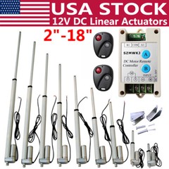 220lbs/330lbs 2″-18″ In Electric Linear Actuator Heavy Duty 12V Putter Motors DO