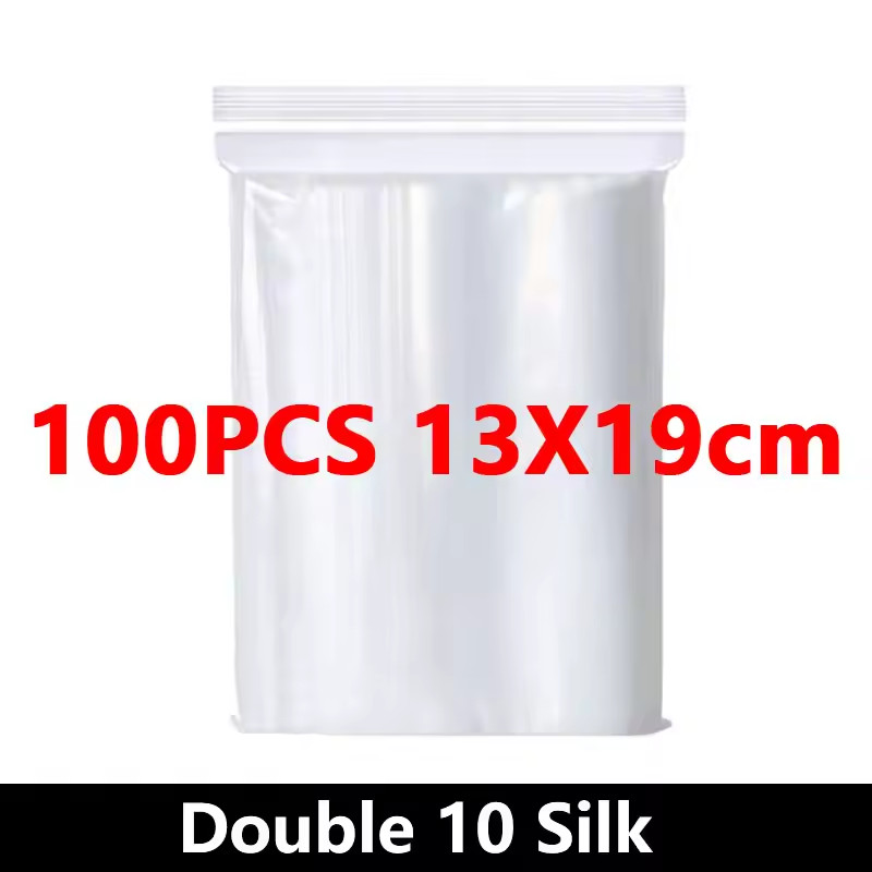 Clear Ziplock Plastic Bags 4 Mil Resealable Zip Lock Heavy Duty Baggies Bulk