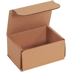 50 4″ x 3″ x 2″ Kraft Corrugated Mailers Die Cut Tuck Flap Boxes