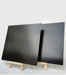 1 Pcs Black Brushed Anodized Aluminum Plate AL Alloy Flat sheet 300*300*2mm