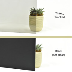 BuyPlastic Black Polycarbonate Plastic Sheet 1/8″ x 12″ x 12″ , Lexan panel