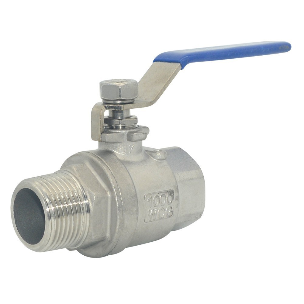 US STOCK 1 in inch 1″ NPT thread MALE to Female Full Port Ball Valve SS 304