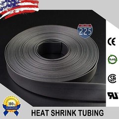 50 FT Feet Black 1 1/4″ 32mm Polyolefin 2:1 Heat Shrink Tubing Tube Cable US UL