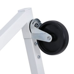 Stable Z-Base Garment Rack Rolling Clothing Rack Chrome Collapsible W/Casters