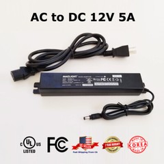 [MCW6012-i5/MCW4803-i5] AC/DC Adaptor 60W (12V5A) / UL&cUL listed Power Supply