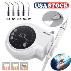 Dental Ultrasonic Scaler + LED Handpiece + 5*Tips Fit SKYSEA EMS Cavitron