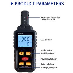 3 In 1 Radiation Detector Dosimeter EMF Meter Electromagnetic Field Tester LCD