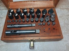 Standard Tool Co 1-1/4 to 1/2 Counterbore Countersink Set No KT-2 High Speed USA