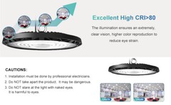 20 Pack 200W UFO Led High Bay Light Factory Warehouse Commercial Led Shop Lights