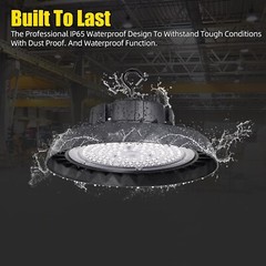 4Pack 300W UFO LED High Bay Light Shop Lights Industrial Factory Warehouse Lamps