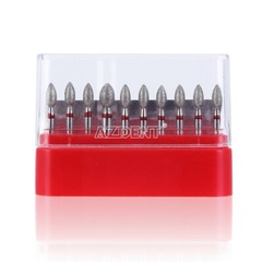Dental FG Diamond Burs Football #368-023F Fine Red 10pcs/kit AZDENT