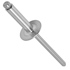 Large Flange Pop Rivets 5/32″ x 1/2″ Aluminum Dome Head (5-8) Blind Qty 10