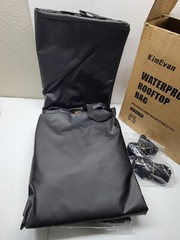 21 Cu.Ft Car Roof Bag Waterproof Roof Top Luggage Bag w/ Anti-Slip Mat NEW