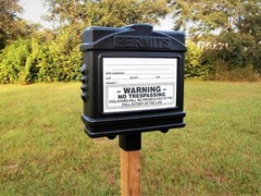 EZ Permit Box 100% Recyclable All Weather Permit Posting Box Made in the USA!