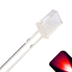 50 x 2x5x7mm Rectangle LEDs Wide Angle Red LED Square x 2 5 7 – 7x5x2 mm 2x7x5