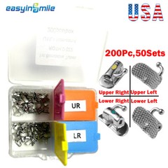 40pc Dental Buccal Tubes Orthodontic brackets 1st Molar 2nd Roth/MBT Non-Convert
