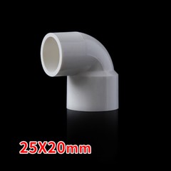 PVC Reducing 90° Elbow Pipe Fitting Joint Water Pipe Socket Coupling 20mm~110mm