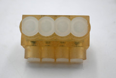 PANDUIT PCSB4-4-6Y MULTI-TAP CLEAR INSULATED ALUMINUM CONNECTOR BLOCK BOX OF 6PC