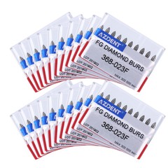 5 Box AZDENT Dental Diamond Burs Football Fine #368-023F RED 10pcs/Kit