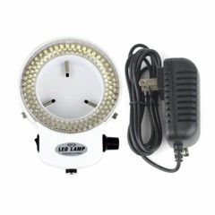 Microscope 144 LED Bulbs Microscope Ring Light Illuminator Lamp Adjust US Plug