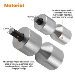 4x Flange Two Hole Pin Set Stainless Steel 1-1/8” and 1-5/8” Diameter