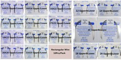 200Pcs Dental Orthodontic Niti Arch Wire Rectangular Round Natural Bracket Brace
