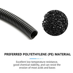 Polyethylene Split Wire Loom Conduit Tubing Harness Wrap Cable Sleeve Cord Lot