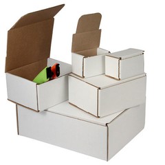 200 – 4 x 3 x 2 White Corrugated Shipping Mailer Packing Box Boxes