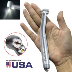 Dental Fiber Optic LED E-generator High Speed Handpiece Push Button 4 Hole UDM4