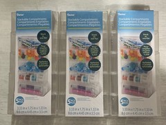 Darice Stackable Compartments, 5 Pieces Each, 3-Pack, For Jewelry Crafts & More
