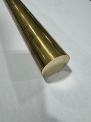 1.5″ Solid Brass Round Rod x 7″ Long, C360 Brass, 1-1/2″ Diameter Brass Rod