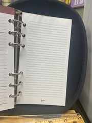 Channel Your Inner Champion: Vintage Nike Student Day Planner Organizer Folder