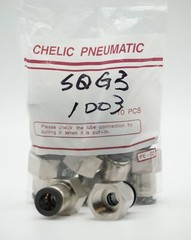 CHELIC SQG3 1003 Ø10-3/8″ BSPT Female push to connector Fitting (10 PCS PER BAG)