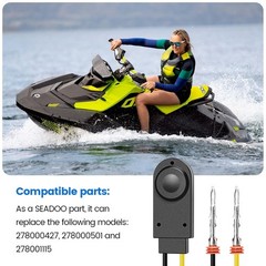 Premium Start Stop Button Switch, Waterproof IP67, Compatible with SeaDoo GS …