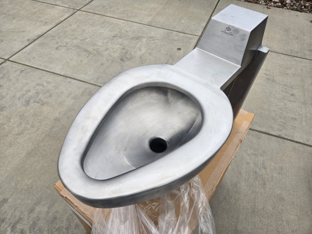 Stainless Toilet ACORN 3334 Commercial Toilet Rear Discharge Industrial Bar NEW